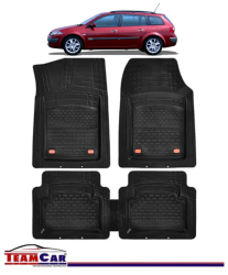 Covorase Auto TeamCar® Tip Tavita Compatibile Renault Megane II Combi 2002-2005 Negru 