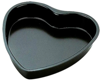 Forma tort inima Ibili otel carbon/teflon 24 cm negru 