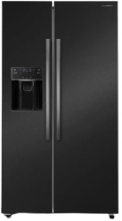 Frigider side by side cu dozator de apa/gheata Schneider 513 litri negru