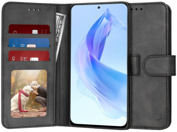 Husa pentru Honor 90 Lite - Techsuit Diary Book - Black 
