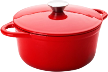 Oala Ibili-Cocotte fonta emailata 24x11.5 cm rosu 