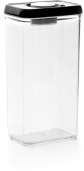Recipient depozitare alimente Ibili-Lunch Away otel inoxidabil/plastic 10.5x15.6x29 cm 3.6 l negru/argintiu 