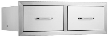 Sertar dublu pentru bucatarie in aer liber Otel inoxidabil 749x254x500 mm 1 nivel Incastrabile