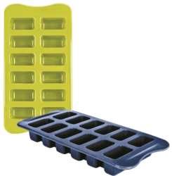 Set 2 forme gheata Ibili silicon 25x12 cm albastru/verde