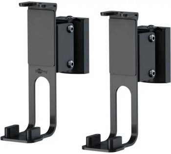 Set suport difuzor de perete Sonos One /Sonos One SL /Sonos Play 1 negru Goobay 70829 