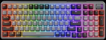 Tastatura wireless mecanica CoolerMaster MK-770 Hybrid Bluetooth/2.4GHz Iluminare RGB Layout US (Gri) 