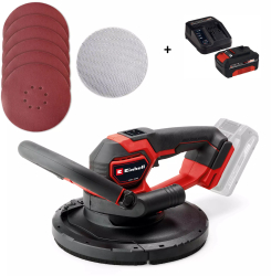 Slefuitor de pereti pe acumulator Einhell Professional TP-DWS 18225 Li BL Solo 18 V + Kit acumulator si incarcator Einhell PXC 4512042 18 V 