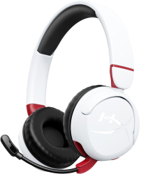 Casti Gaming HyperX Cloud Mini Wireless Bluetooth On-Ear Stereo Microfon Multiplatforma (Alb) 