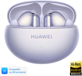 Casti In-Ear Huawei FreeBuds 6i True Wireless Hybrid ANC Bluetooth Purple