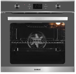 Cuptor incorporabil Samus SC626GDX9 GRAY Electric 75 L Ventilator cu aer cald 9 functii de preparare Semi grill Putere cuptor 2800 W 