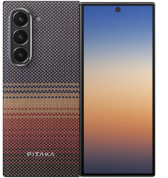 Husa de protectie Pitaka MagEZ 5 600D Sunset Ultra Slim Samsung Galaxy Z Fold 6 Maro 