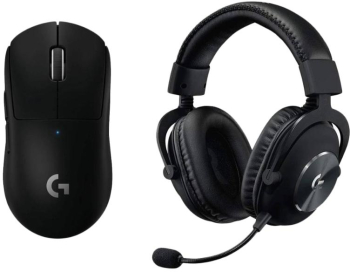 Kit Gaming Logitech G PRO X Mouse si Casti Wireless (Negru)
