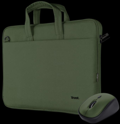 Kit Husa Trust Bologna pentru laptop de 16inch Green + Mouse USB Wireless (verde) 