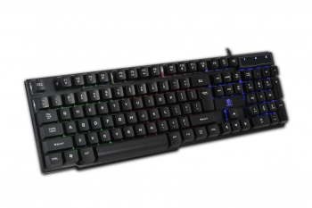Kit Tastatura si mouse gaming Rebeltec Oppressor cu fir Layout US 2400 DPI (Negru) 