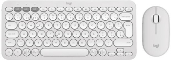 Kit tastatura + mouse Logitech Pebble 2 Combo Alb 
