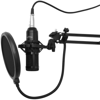 Microfon de streaming Media-Tech Negru