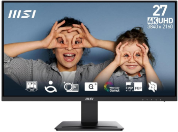 MSI 27" IPS UHD (3840x2160) HDMI DisplayPort Boxe negru - imagine 1