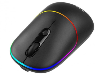Mouse Tracer Wireless 2.4 Ghz Senzor optic Iluminare (Negru) 