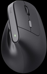 Mouse Wireless Ergonomic Trust Bayo II silent click 800-2400 DPI reincarcabil USB-C (Negru) 