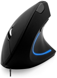 Mouse optic Vertical Media-Tech VERTIC MT1122 iluminat 6400 dpi 6 butoane (Negru) 