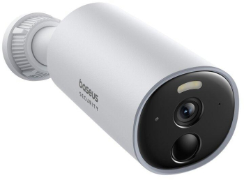 Camera supraveghere video exterior Baseus B1 2K HD Color Night Vision 3MP (2304x1440) Wi-Fi Alexa Google Home (Alb)
