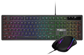 Kit gaming Gamdias Ares E3 Combo iluminare RGB USB (Negru) 