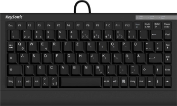 Tastatura KeySonic ACK-595C+ (US) USB Layout US (Negru)