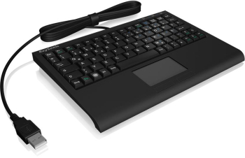 Tastatura office KeySonic ACK-3410(US) USB Layout US Touchpad (Negru)