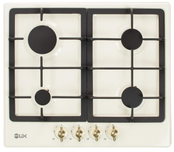 Plita incorporabila LDK Oviedo JZ4BEIGE60 Gaz 4 arzatoare Aprindere electrica Gratare fonta Siguranța 60 cm (Bej)
