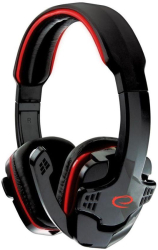 Casti Stereo Esperanza Raven EGH310R Microfon (Negru/Rosu) 