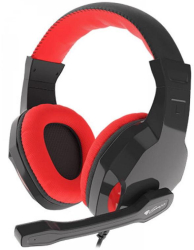 Casti Gaming Genesis Argon 100 Microfon Jack 3.5mm (Negru/Rosu) 