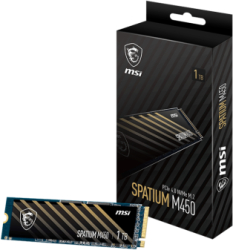SSD MSI SPATIUM M450 PCIe 4.0 NVMe M.2 V1 1TB PCI Express 4.0 x4 M.2 2280 