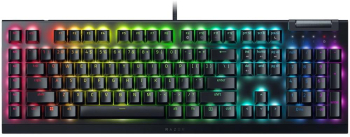 Tastatura Gaming Mecanica BlackWidow V4 X (Yellow Switch) layout US taste ABS layout US cu 6 butoane customizabile (Negru) 