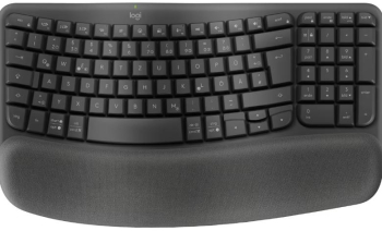 Tastatura ergonomica Logitech Wave Keys for Business Bluetooth USB (Negru) 