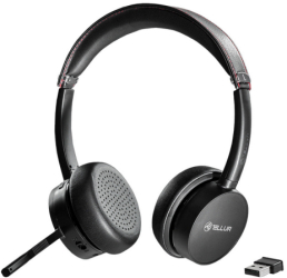 Casti cu microfon Tellur WS Voice Pro Bluetooth 5.3/USB Wireless Black 