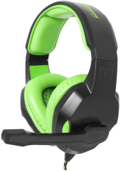 Casti Gaming Stereo Esperanza Cobra EGH350G Microfon (Negru/Verde) 