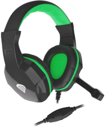 Casti Gaming Genesis Argon 100 Microfon Jack 3.5mm (Negru/Verde) 