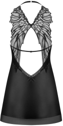 Alifini - Set babydoll si chilotei negru L/XL 