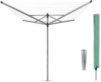 Brabantia Lift-O-Matic 90300270 Spatiu exterior 60 m inaltime reglabila tarus metalic pentru sapat carcasa rezistent la coroziune otel 