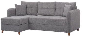 Coltar extensibila Sani Brooklyn 226 x 180 cm gri inchis 