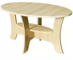 Masuta cafea Roma ovala MDF Sonoma 100 x 55 x 58 cm 