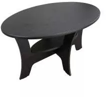 Masuta cafea Roma ovala WENGE MDF 100 x 55 x 58 cm 