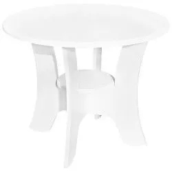 Masuta cafea Roma rotunda MDF Alb 68 x 54 cm 