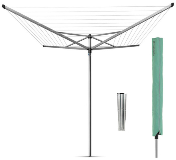 Ropa de sapat metalica Brabantia TopSpinner 90300263 pentru exterior 50 m Carcasa Rezistent la coroziune Otel inoxidabil 