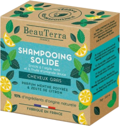 Sampon solid pentru par gras Beauterra Solide 75 g 