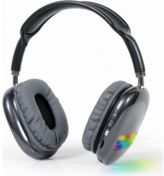 Casti cu microfon Gembird BHP-LED-02-MX Bluetooth/3.5mm jack Black 