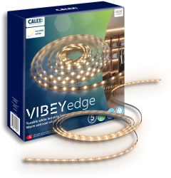 Banda LED CCT Calex Vibey Edge cu telecomanda 1500 lm IP20 lumina alba reglabila (2700-6500K) 5m Clasa energetica G 