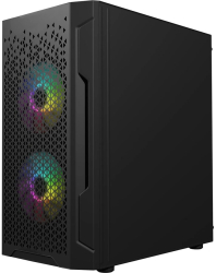 Carcasa PC Logic Aramis ARGB Middle Tower culoare neagră 