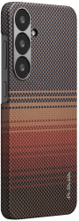 Carcasa PITAKA Tactile Woven compatibila cu Samsung Galaxy S25 Plus Sunset 