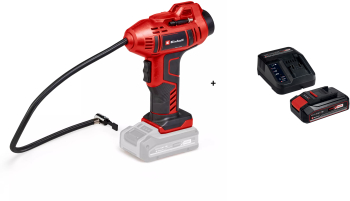 Compresor portabil pe acumulator Einhell PXC CE-CC 18 Li-Solo 11 bar + Kit acumulator si incarcator Einhell PXC 4512097 18 V 2.5Ah max 720 W